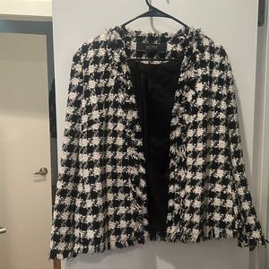 Zara blazer, black and white